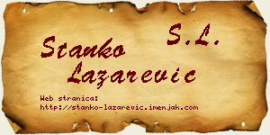 Stanko Lazarević vizit kartica